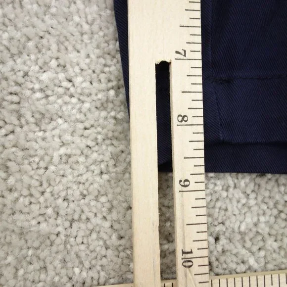 Chaps Shorts Mens 36 Blue Stretch Twill Straight Leg Bermuda Flat Front Casual - Picture 7 of 10